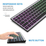 HXSJ E15 110-Key RGB Backlit Tri-Mode Wireless Bluetooth Keyboard