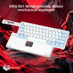 HXSJ K61 61-Key Wired Mechanical Keyboard