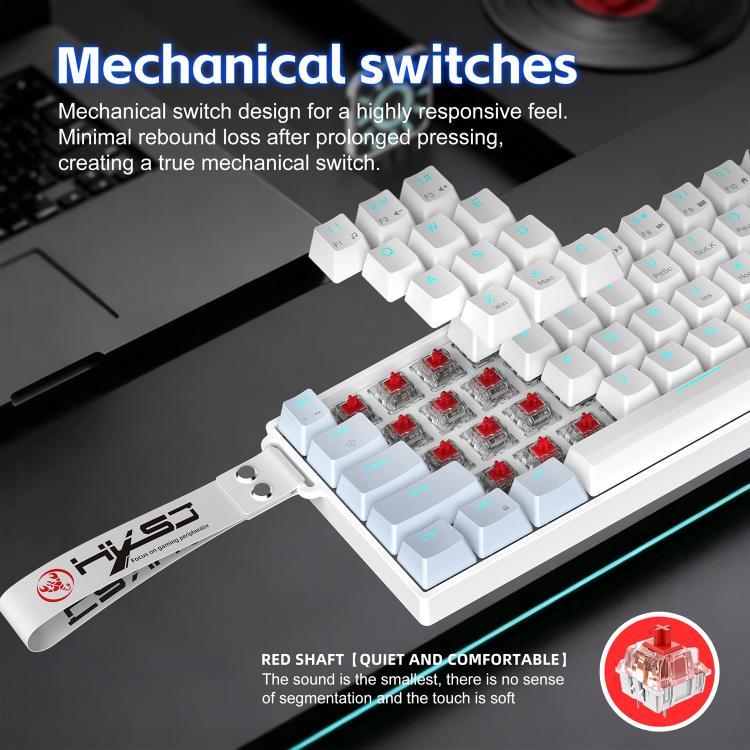 HXSJ K61 61-Key Wired Mechanical Keyboard