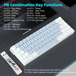 HXSJ K61 61-Key Wired Mechanical Keyboard