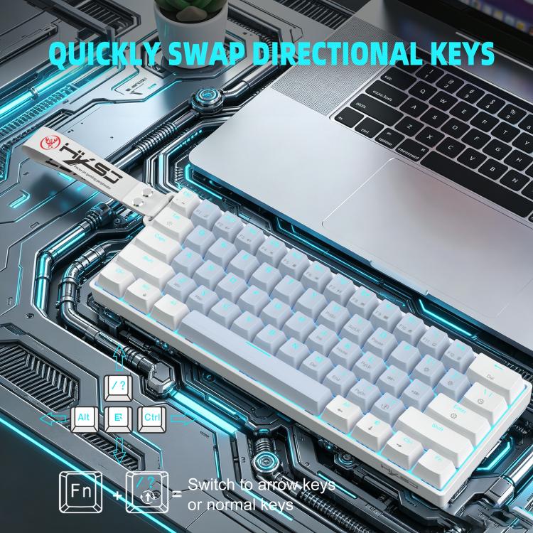 HXSJ K61 61-Key Wired Mechanical Keyboard