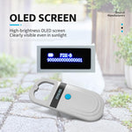 Handheld RFID Animal Tag Reader 134.2KHz Pet Microchip Scanner