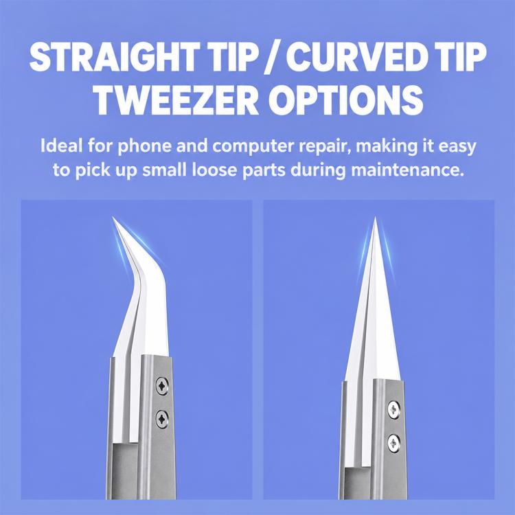 MECHANIC Anti-Static Non-Magnetic Ceramic Tweezers, SM-11, SM-17