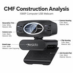 Yesido KM34 1080P 2.0MP Computer USB Webcam, KM34