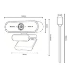 Yesido KM36 4K 12MP Computer USB Webcam, KM36