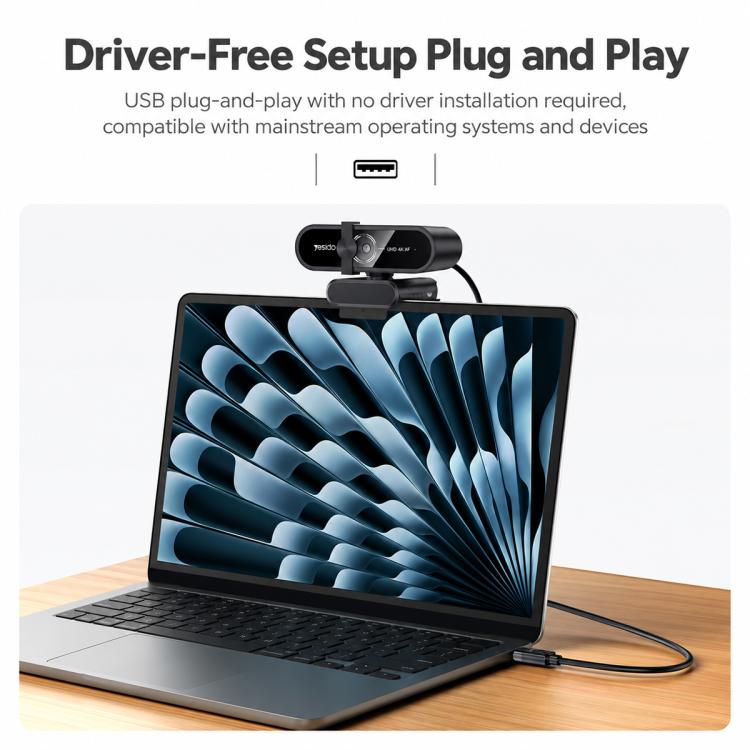 Yesido KM36 4K 12MP Computer USB Webcam, KM36