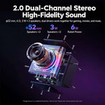 Yesido YSW54 2.0 Channel Stereo Desktop Bluetooth Speaker