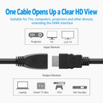 HDMI Male to Female Extension Cable Computer TV HD Video Data Cable, 0.2m