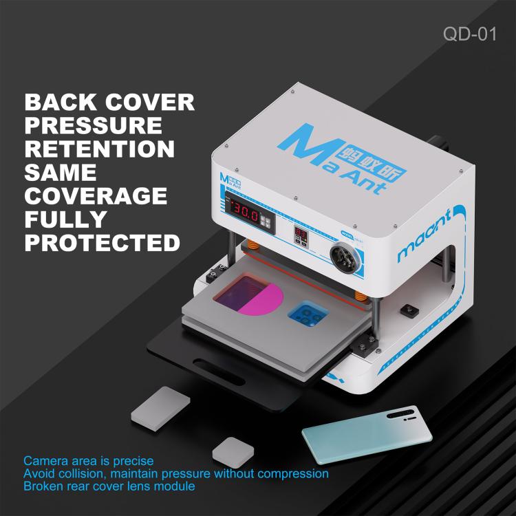 Dispositivo di bloccaggio pneumatico inerziale MaAnt QD-01 per schermi/cover posteriori di dimensioni inferiori a 8 pollici, EU Plug, US Plug