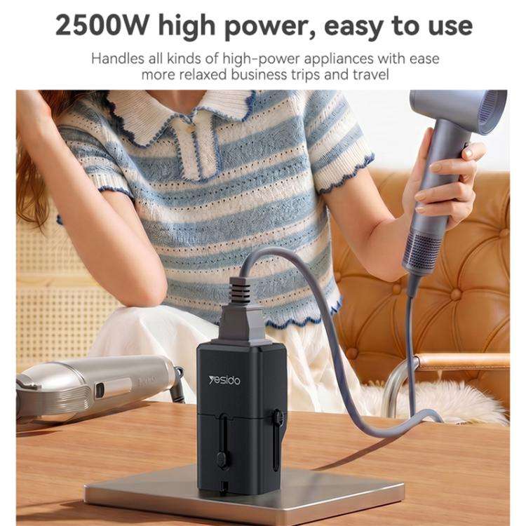 Adattatore da viaggio universale Yesido MC48 2500 W - immagine 6