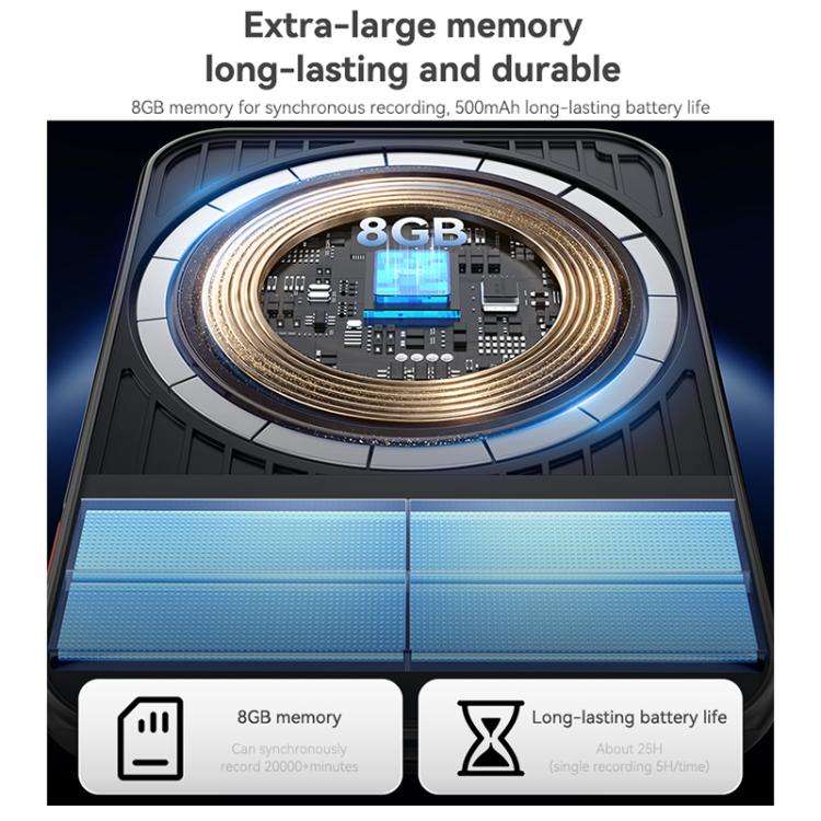 Registratore vocale Yesido EC40 con traduzione e memoria da 8 GB - immagine 10