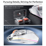 Yesido KB71 RGB Ambient Light Tri-Mode Transparent Wireless Mouse