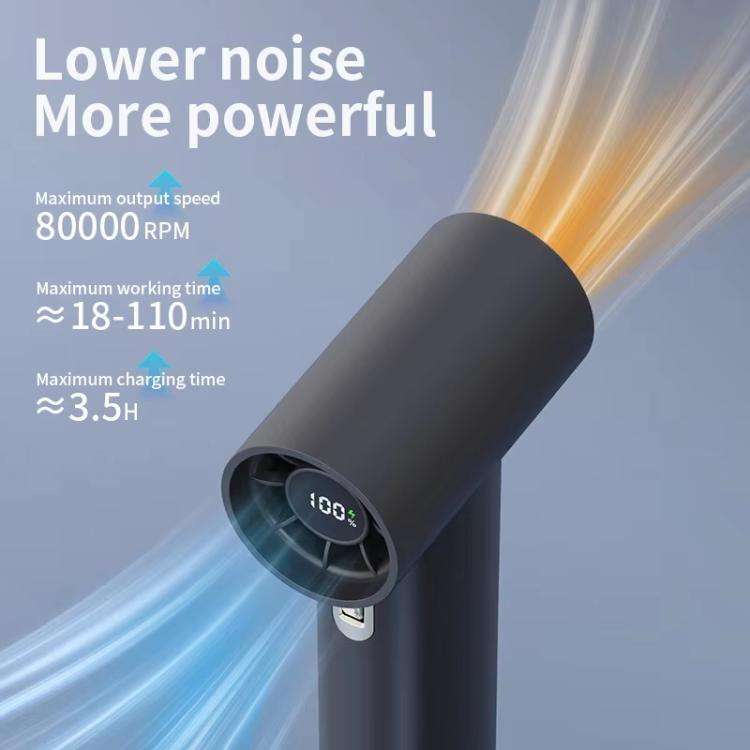 Ventilatore portatile DQ255 80.000 RPM con batteria da 2000 mAh - immagine 6