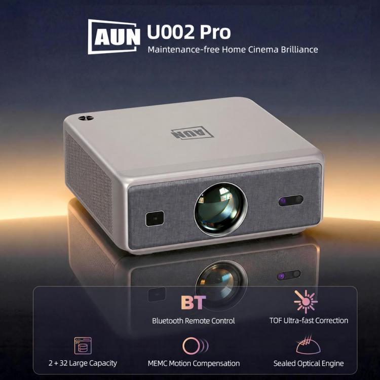 Proiettore LED AUN U002 Pro Full HD con Android 13 e messa a fuoco automatica - immagine 5