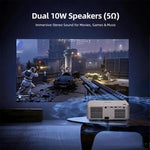 Proiettore LED AUN U002 Pro Full HD con Android 13 e messa a fuoco automatica - immagine 15