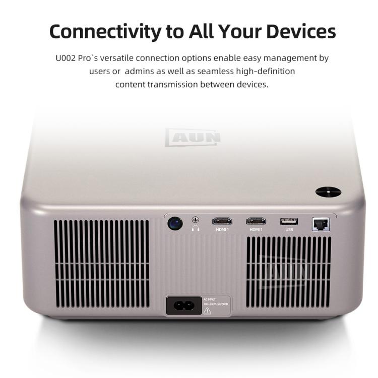 Proiettore LED AUN U002 Pro Full HD con Android 13 e messa a fuoco automatica - immagine 20