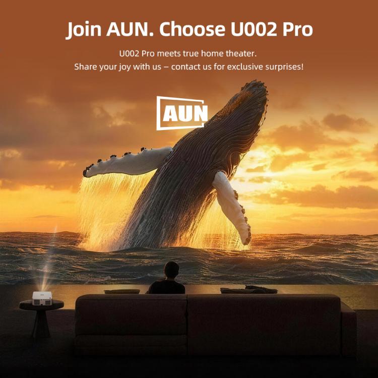 Proiettore LED AUN U002 Pro Full HD con Android 13 e messa a fuoco automatica - immagine 22