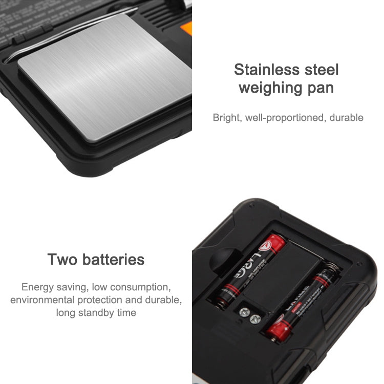 Mini bilancia elettronica portatile precisione 200g 0,01g