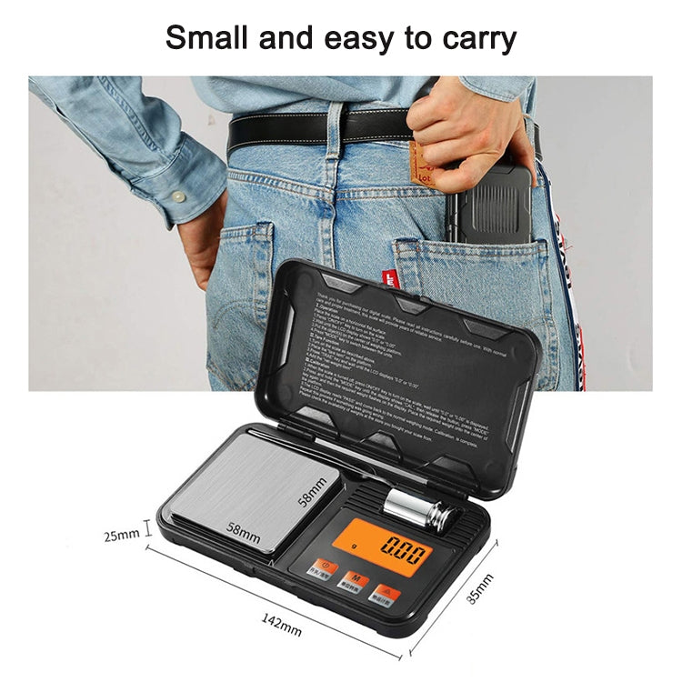 Mini bilancia elettronica portatile precisione 200g 0,01g