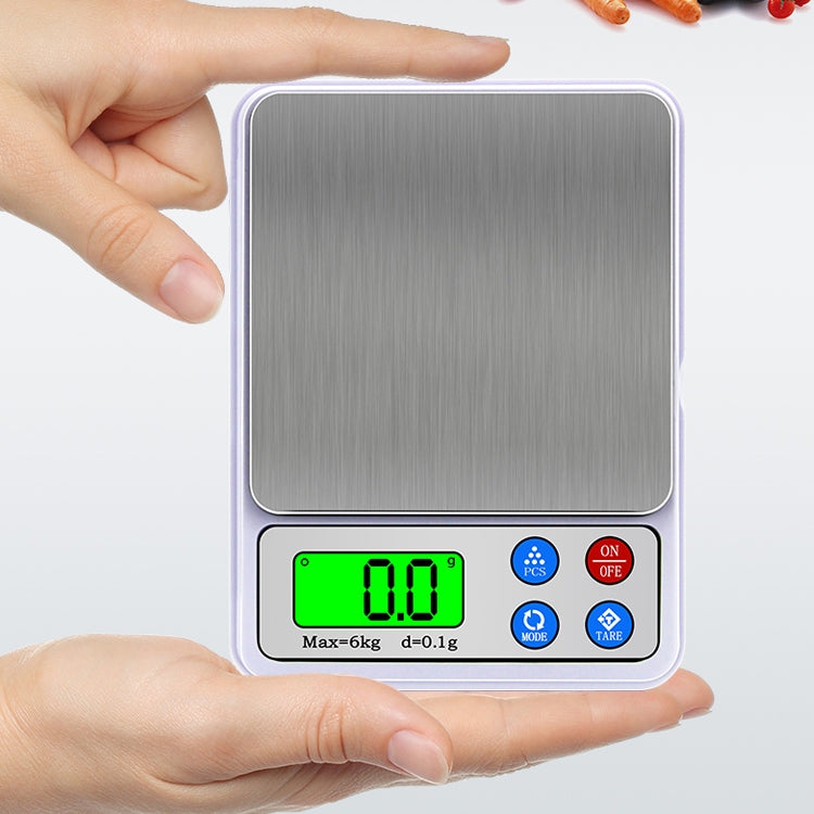 Bilancia da cucina digitale portatile 6kg x 0,1g LCD 2,2"