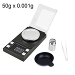 Bilancia elettronica digitale portatile 50g x 0,001g