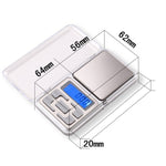 Mini bilancia digitale portatile 500g precisione 0,1g