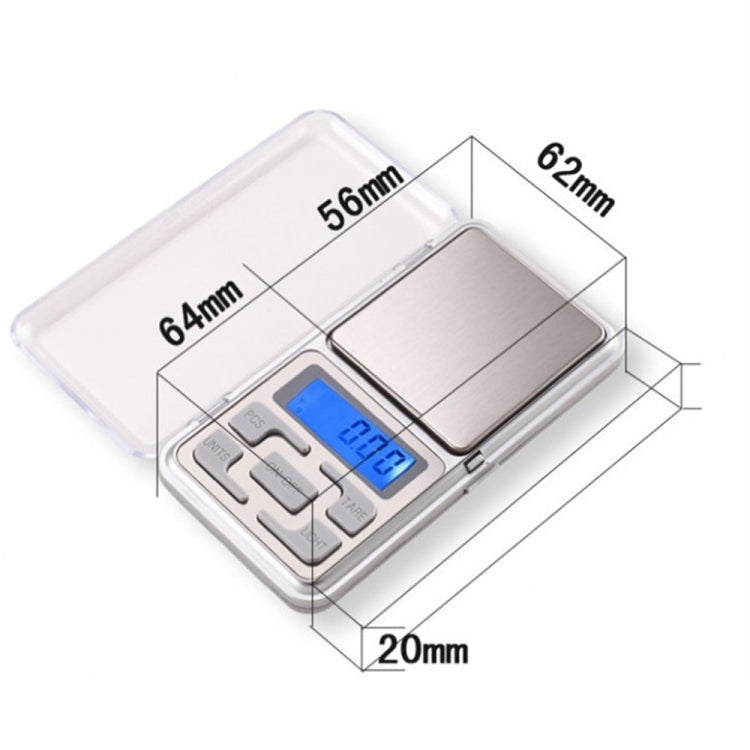 Mini bilancia digitale portatile 500g precisione 0,1g