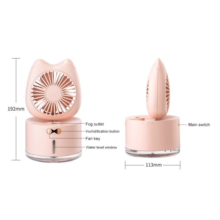 Ventilatore umidificatore spray ricaricabile da tavolo a forma di