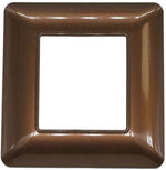Placca 2 posti in tecnopolimero color bronzo compatibile Matix