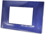 Placca in tecnopolimero 3 posti color blu compatibile Vimar Plana 6970597464162 6003-10 EL006