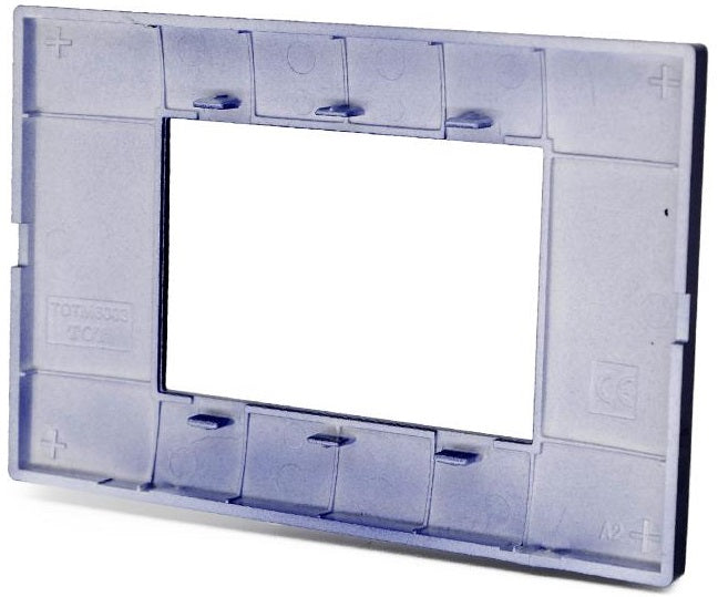 Placca in tecnopolimero 3 posti color blu compatibile Vimar Plana 6970597464162 6003-10 EL006