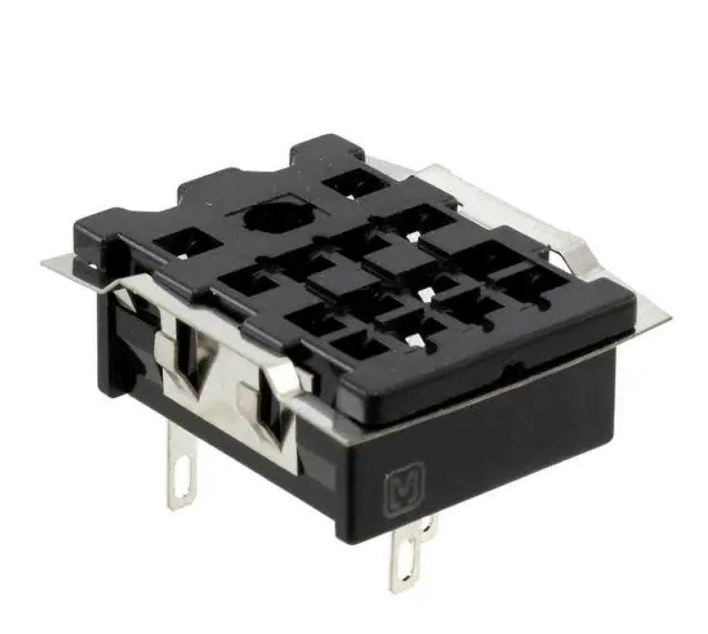 Socket HC1-SS per relè elettromeccanici montaggio a pannello