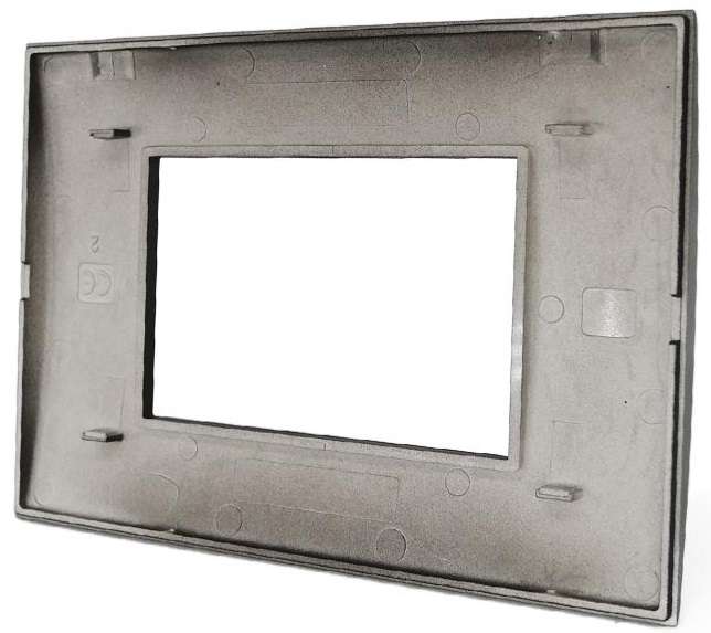 Placca 3 posti nera tecnopolimero compatibile Matix 6970311027130 8003-02 3P Nera Simil-Mtx Bticino Matix EL1182