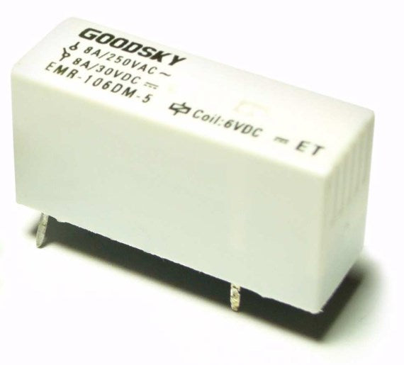 Relè elettromeccanico GOODSKY EMR-124DM-5 SPST 24V 8A