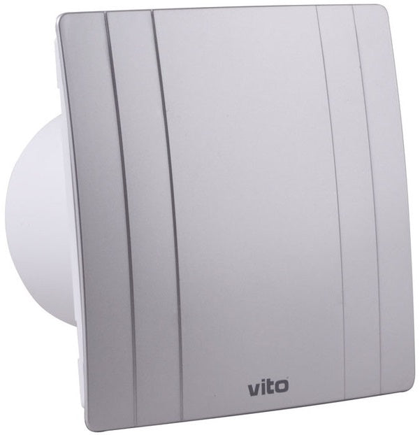 Aspiratore 15W 120m3/h 35Db Φ100x65mm grigio Vito 8698553612843 8005170 EL129
