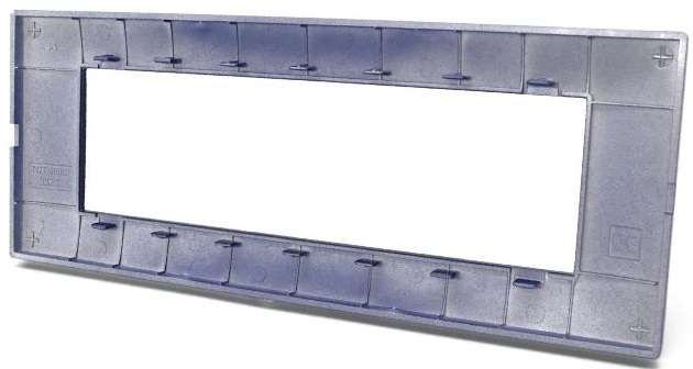 Placca in tecnopolimero 7 posti color blu compatibile Vimar Plana 6970597464506 6007-10 EL1298