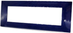 Placca in tecnopolimero 7 posti blu compatibile Vimar Plana