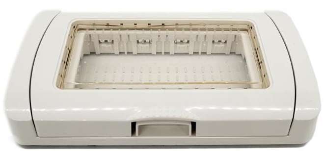 Placca idrobox IP55 4P bianca compatibile Living International S8004B 6970597465640 EL1321Placca idrobox IP55 4P bianca compatibile Living International S8004B 6970597465640 EL1321