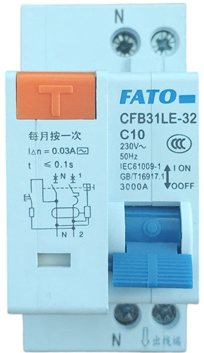 Interruttore magnetotermico differenziale 2P C10 CFB32LE-32 C10 EL1405 8053323555346 