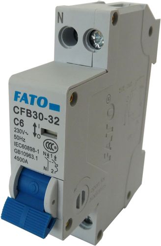Interruttore magnetotermico 1P C6 6A