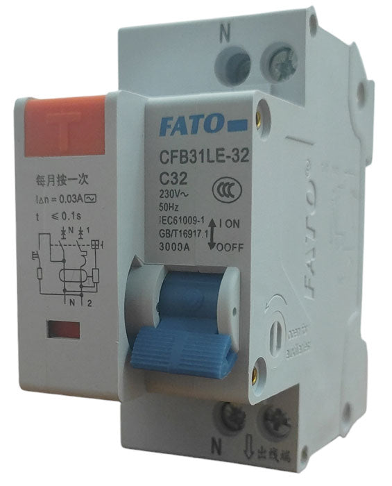 Interruttore magnetotermico differenziale 2P C32 32A