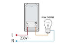 Interruttore dimmer 500W 250V bianco compatibile Living International 6970597467774 806B/Int-Lgt  Bticino Living International  EL1522