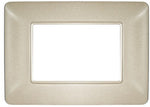 Placca in tecnopolimero 3P color sabbia compatibile Bticino Matix