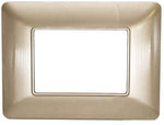 Placca in tecnopolimero 3P champagne compatibile Matix