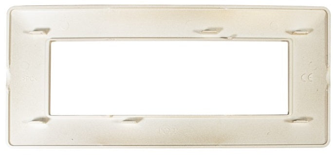 Placca in tecnopolimero 6P color sabbia compatibile Matix 6970311027581 T3 M8007-06 EL1721