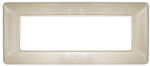 Placca in tecnopolimero 6P color sabbia compatibile Bticino Matix