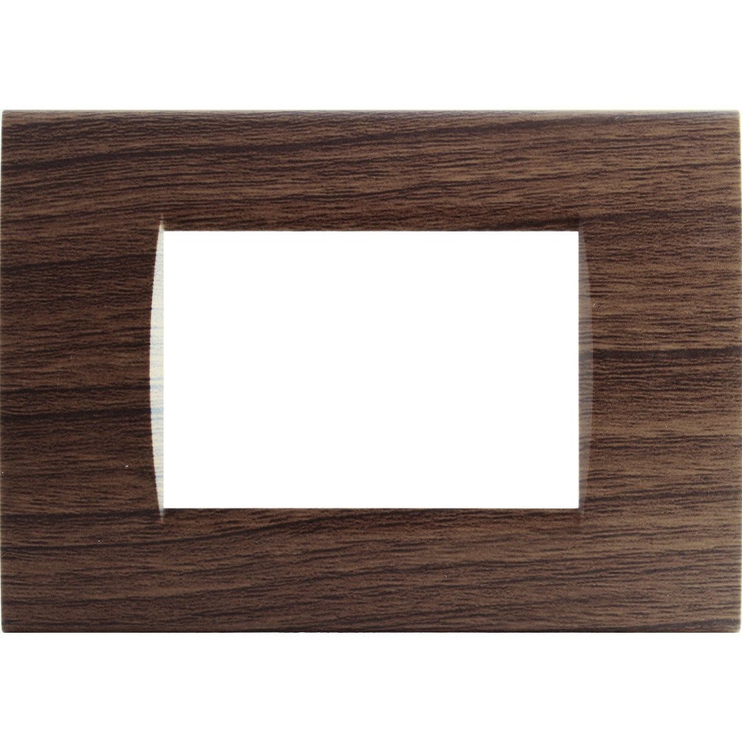 Placca 4 posti ciliegio compatibile Bticino Living International