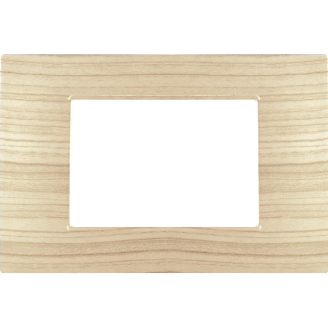 Placca 3P tecnopolimero 12x8cm compatibile Vimar Plana