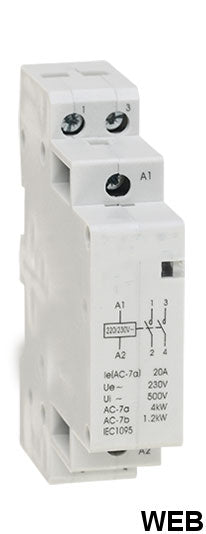 Contattore modulare 25A Us 230V 50/60Hz
