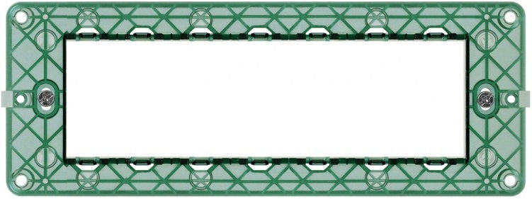 Supporto 7M compatibile Vimar Plana verde scuro trasparente